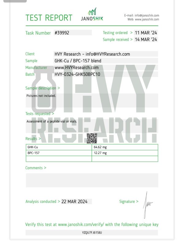 GHK- cu & BPC-157 50/10mg - Image 2